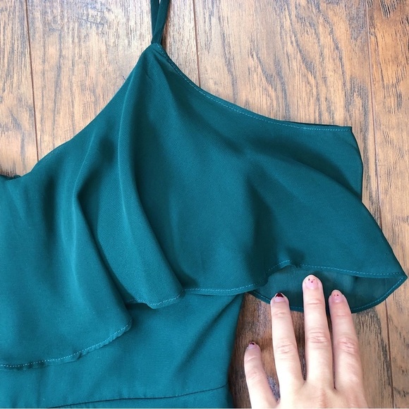 Birdy Grey • Jane Convertible Chiffon Dress bridesmaid formal Emerald green gown - Picture 6 of 15